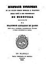 Francesco Adilardi di Paolo - Memorie storiche su lo stato fisico, morale politico della Città e del circondario di Nicotera