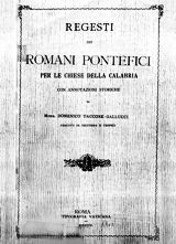 Regesti dei Romani Pontefici - Taccone-Gallucci - Cronotassi dei Metropolitani, Arcivescovi e Vescovi