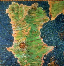 Cartografia storica della Calabria - Pittura murale nella galleria Belvedere in Vaticano